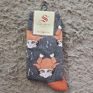 NWT SockSmith Women's Turkey Cat Socks